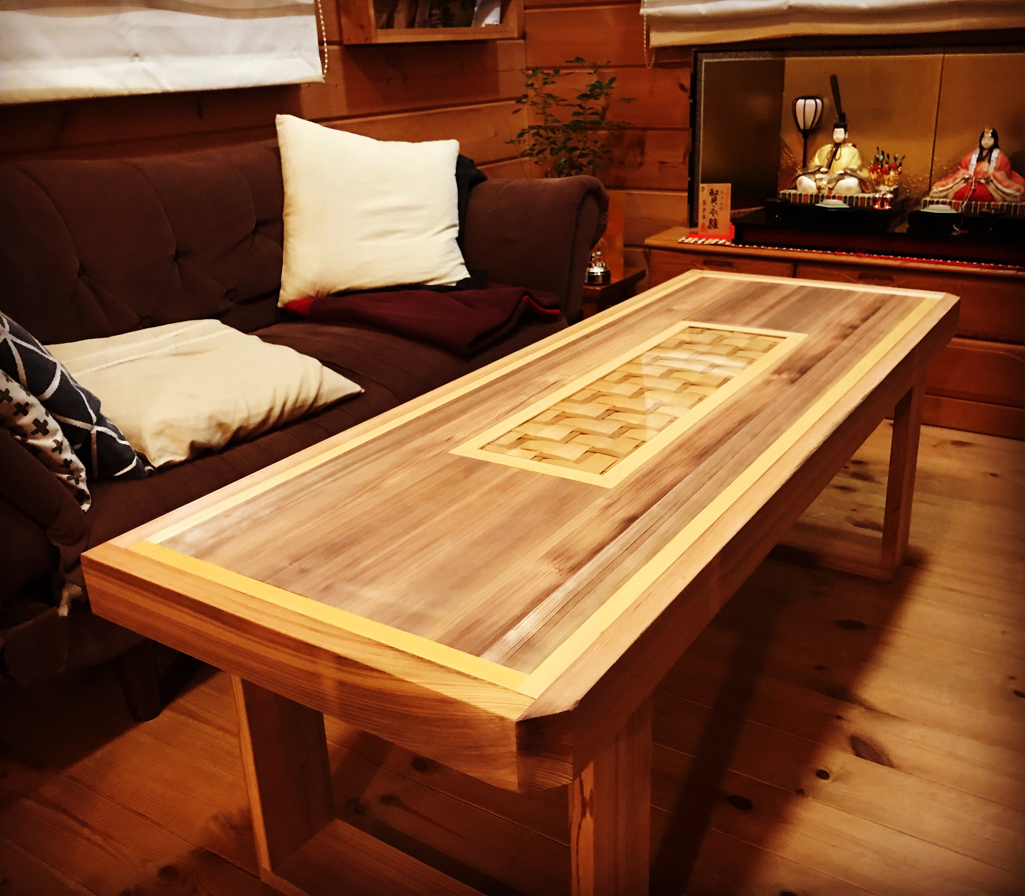 ローテーブル1200×500