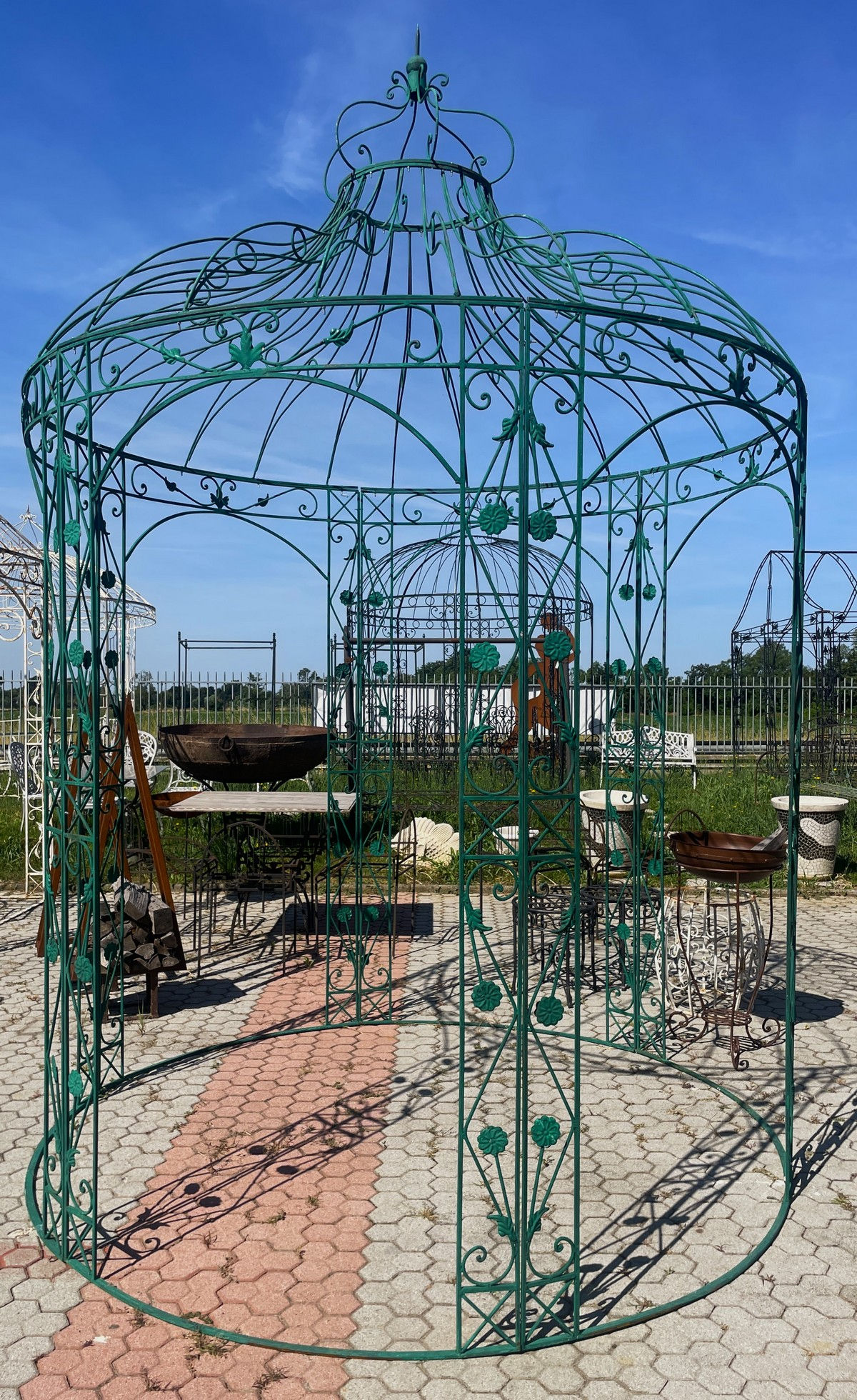 Gazebo tondo in ferro battuto - Ø 2,5 mt