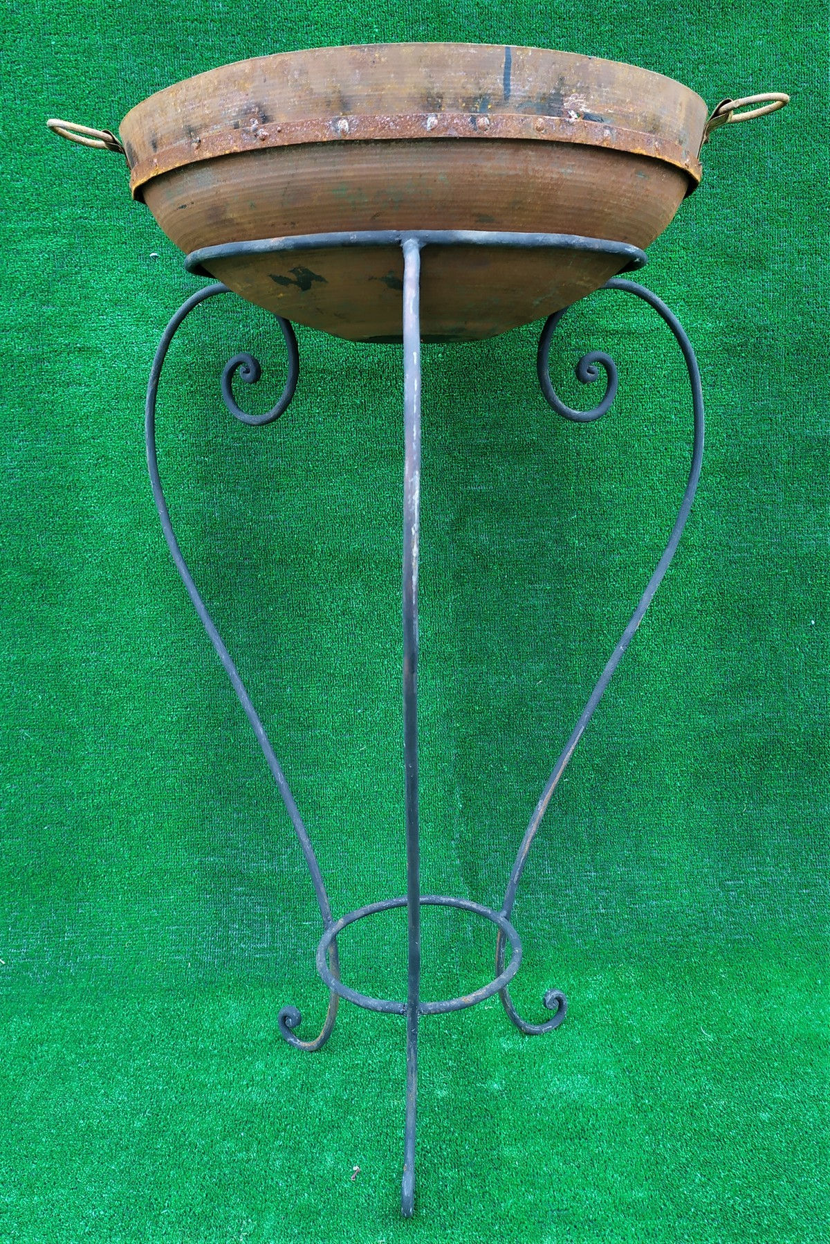 Braciere tondo in ferro battuto - cm 90 h