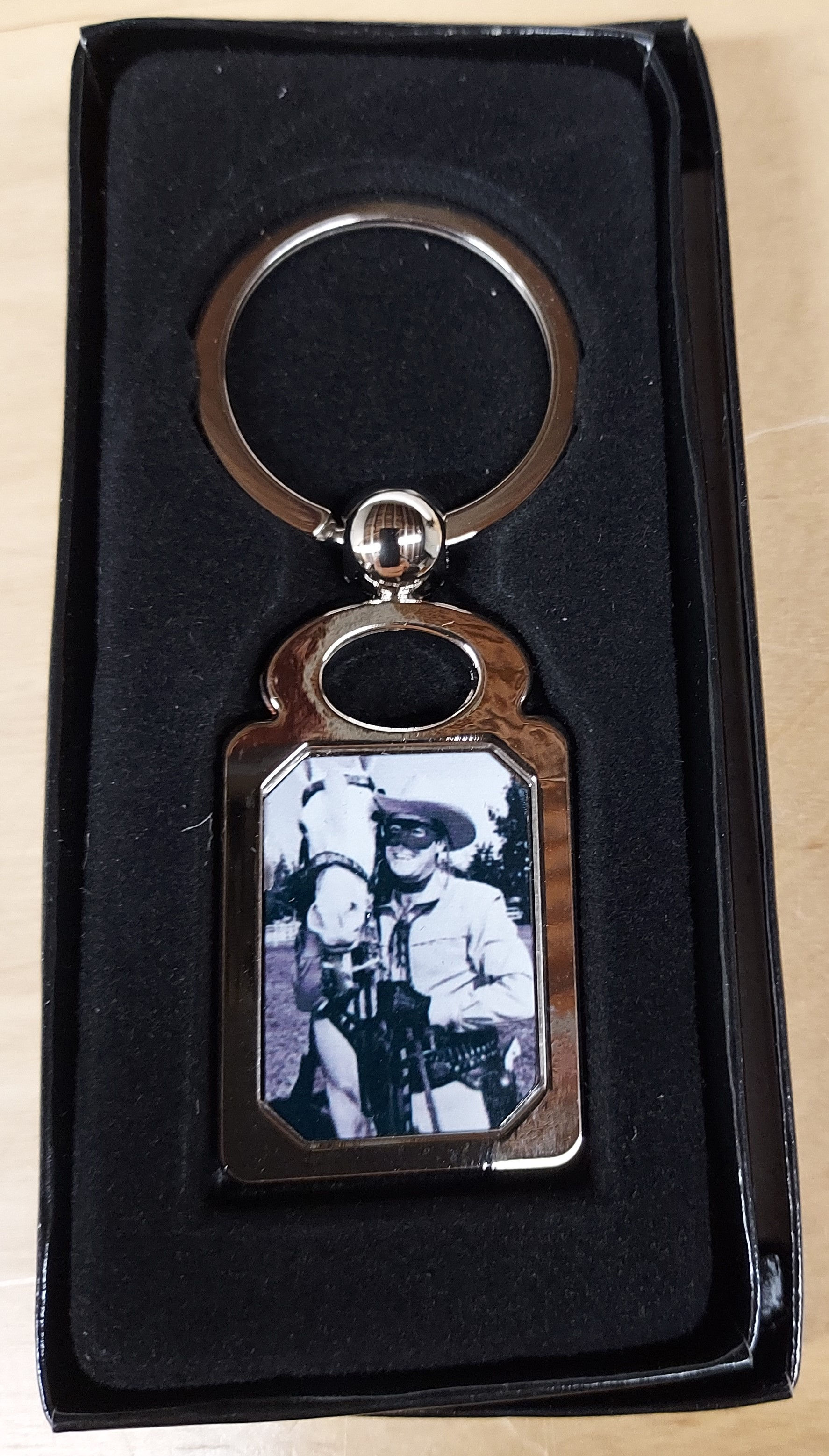 Clayton More with Silver key chain