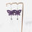 Thumbnail: “Butterfly Whispers” – Macramé Butterfly Earrings Μωβ Με Ασημί Χάντρες