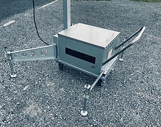 国内初 自立型最長6メーター装置 軽トラに4台積み込み可能