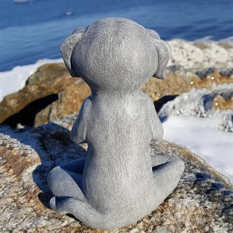 Thumbnail: Meditation Yoga Dog Statue for Home and Garden Decor