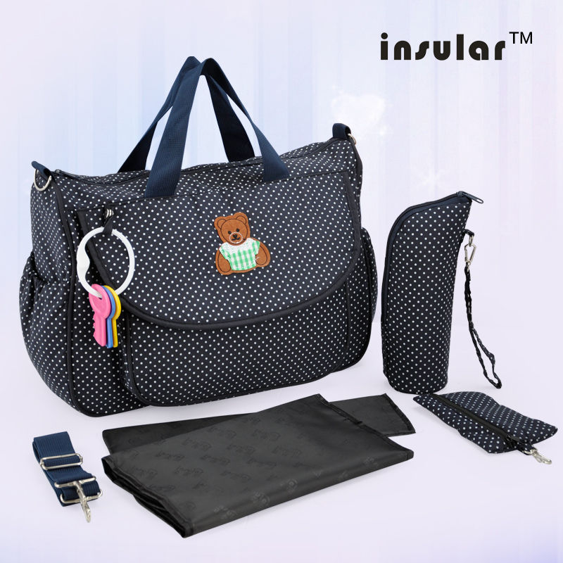 Thumbnail: Insular Designer Baby Diaper Stroller Organizer Bag