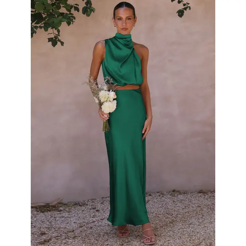 Thumbnail: Women's Fashion Casual Top Skirt Suit