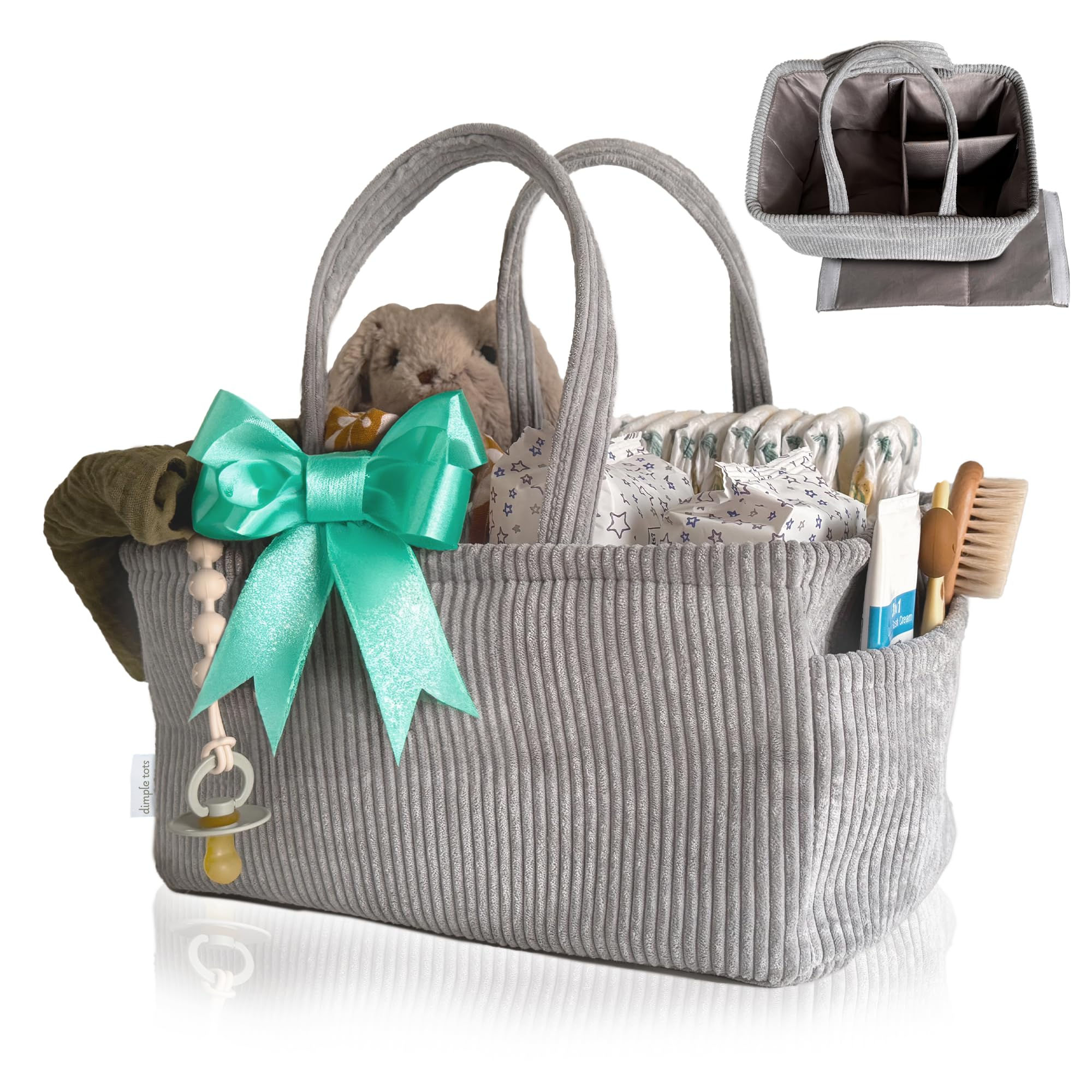 Newborn Essentials - Diaper Caddy Basket Diaper Caddy For Car Unisex Baby Gifts 