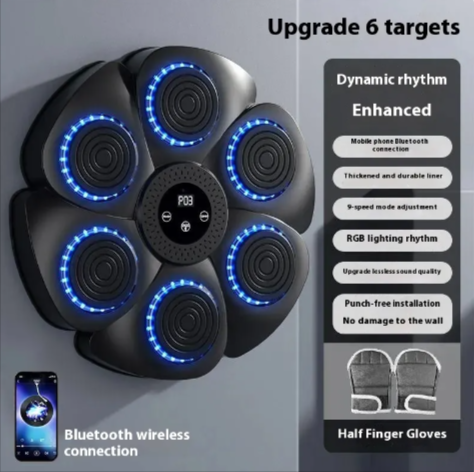Thumbnail: Smart Bluetooth Wireless Boxing Fitness Kit – Home Exercise Equipment