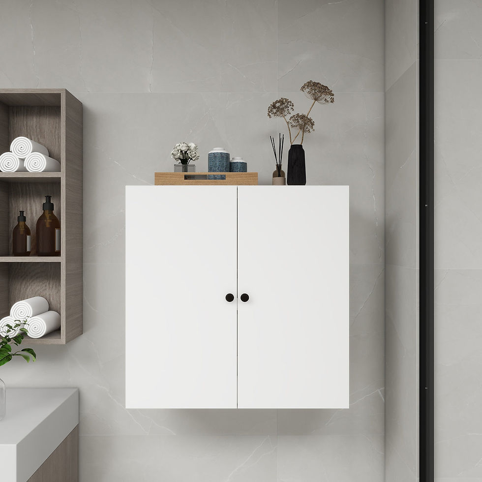 Thumbnail: C2 Closet Shelves for bathroom,Wooden Closet System Modular With 2 Doors Shelves