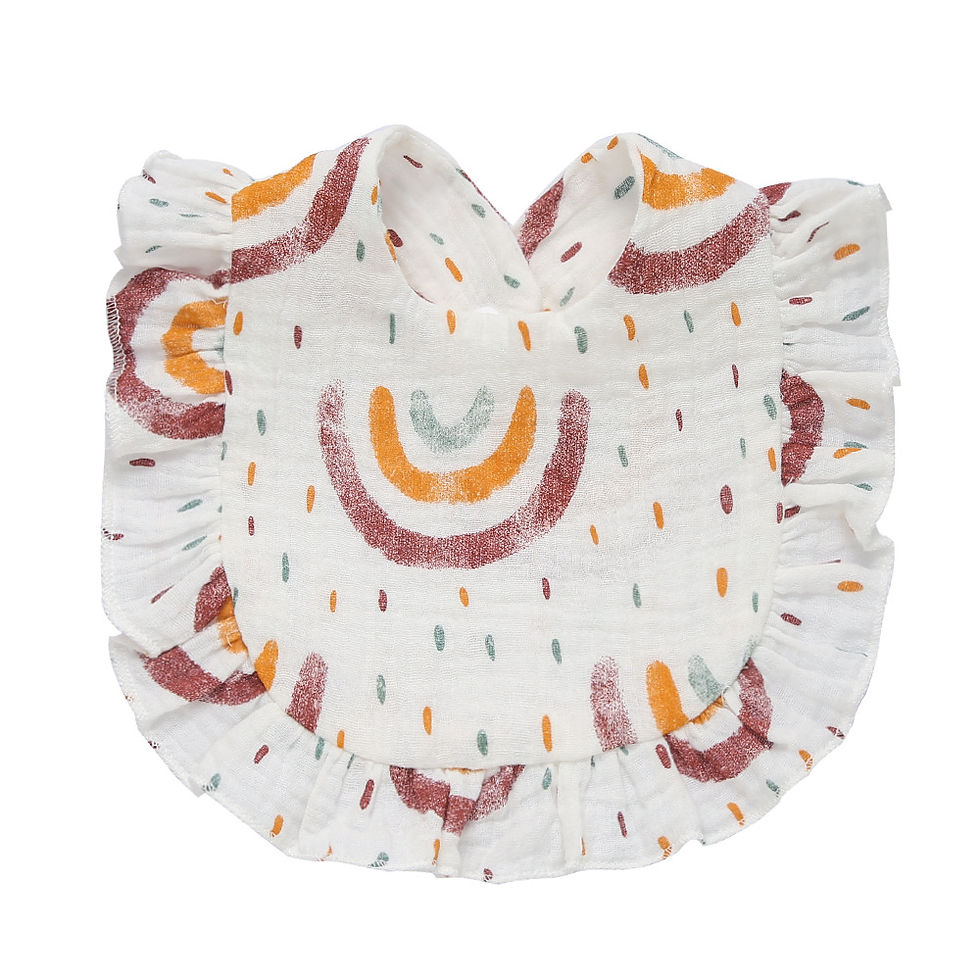 Thumbnail: Pure Cotton Lace Bib for Babies and Children