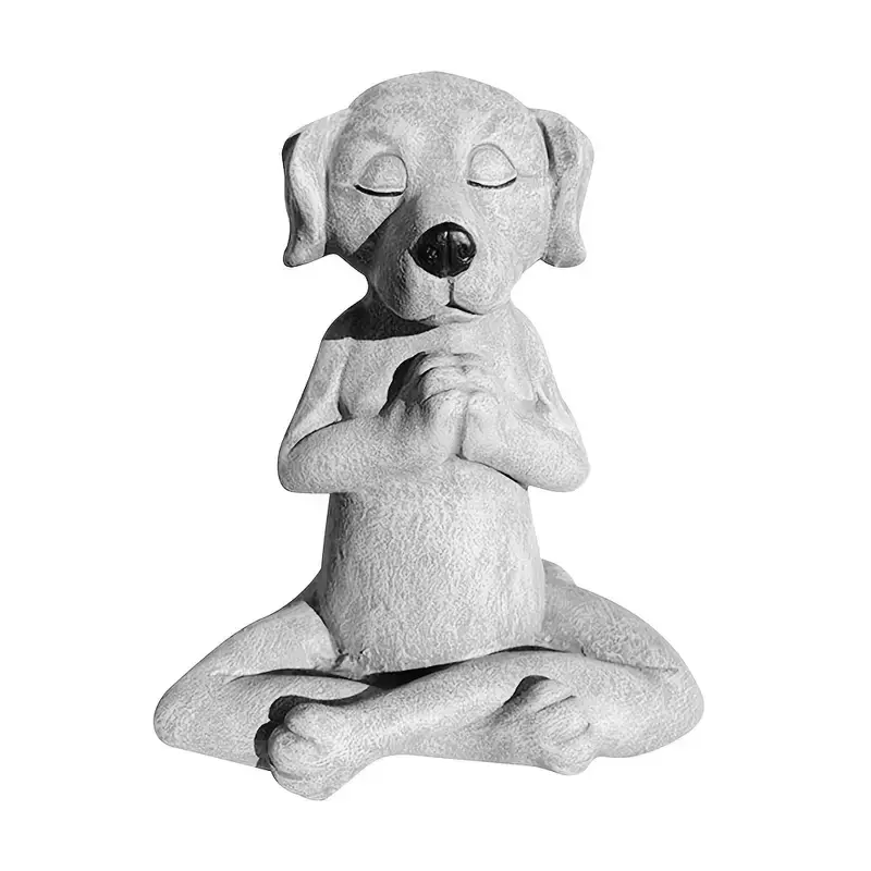 Thumbnail: Meditation Yoga Dog Statue for Home and Garden Decor