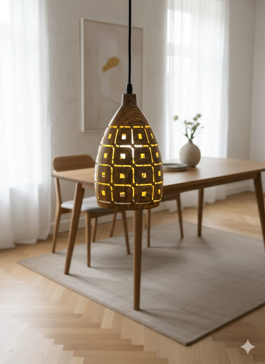 Hanging Light Wooden