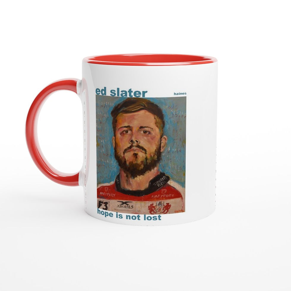 Thumbnail: 'Hope Is Not Lost' Ceramic Mug with Color Inside