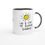 Thumbnail: 'Ray of Sunshine' Ceramic Mug with Colour Inside