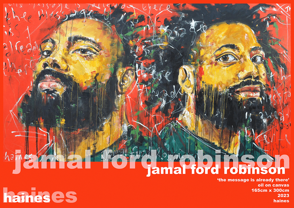 'The message is already there' Red Poster