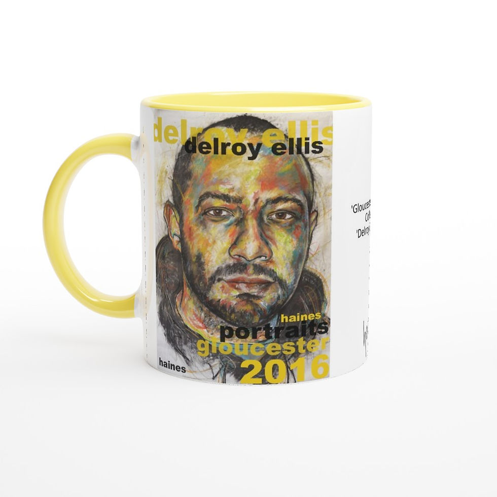 Thumbnail: 'Gloucester Portraits - Delroy Ellis 2016' Ceramic Mug with Colour Inside