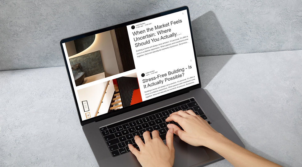 hutton builders blog project setup example image