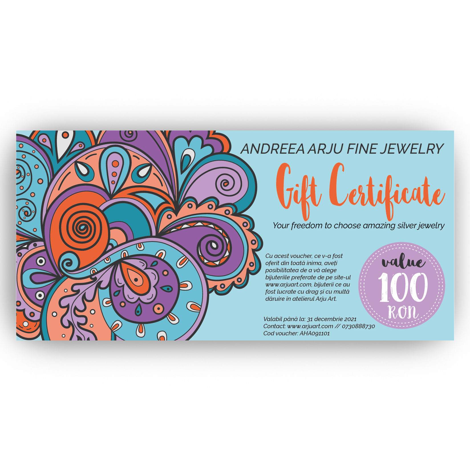 Gift Voucher- Design 3