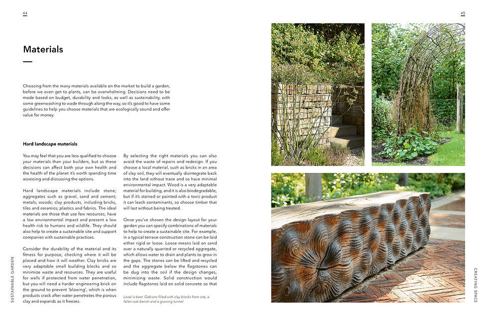 Thumbnail: Materials page covering hard landscaping