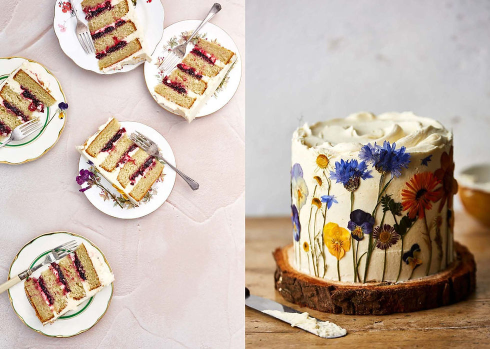 Edible Flower Cake