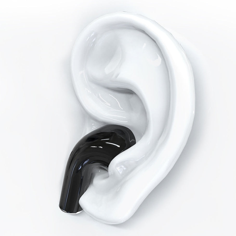 Thumbnail: Clear Top Bluetooth Earbuds with Charging Case