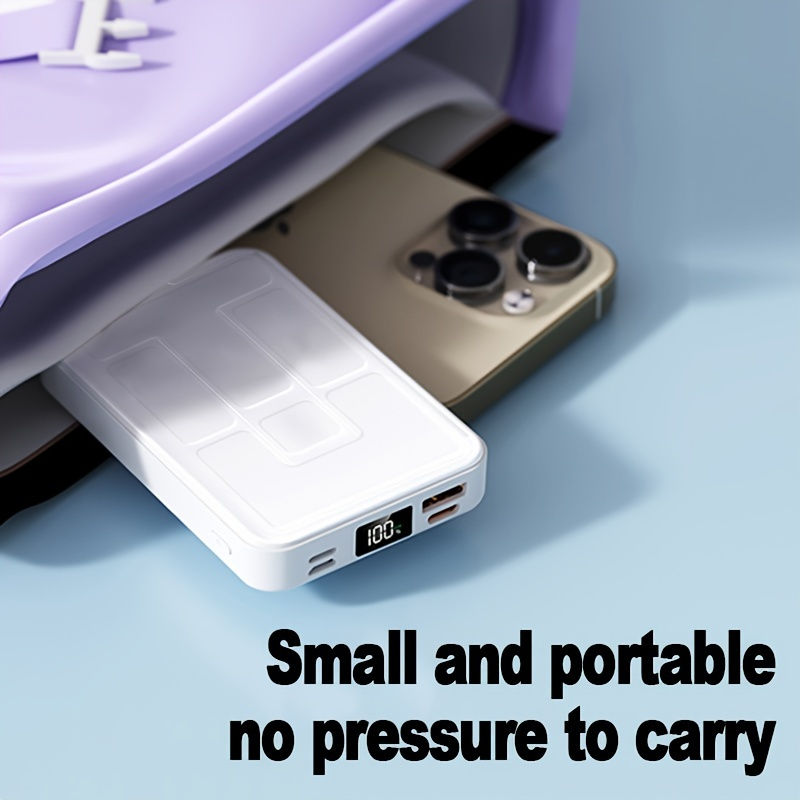 Thumbnail: 10000mAh Wireless Power Bank – Fast Charging Portable Battery