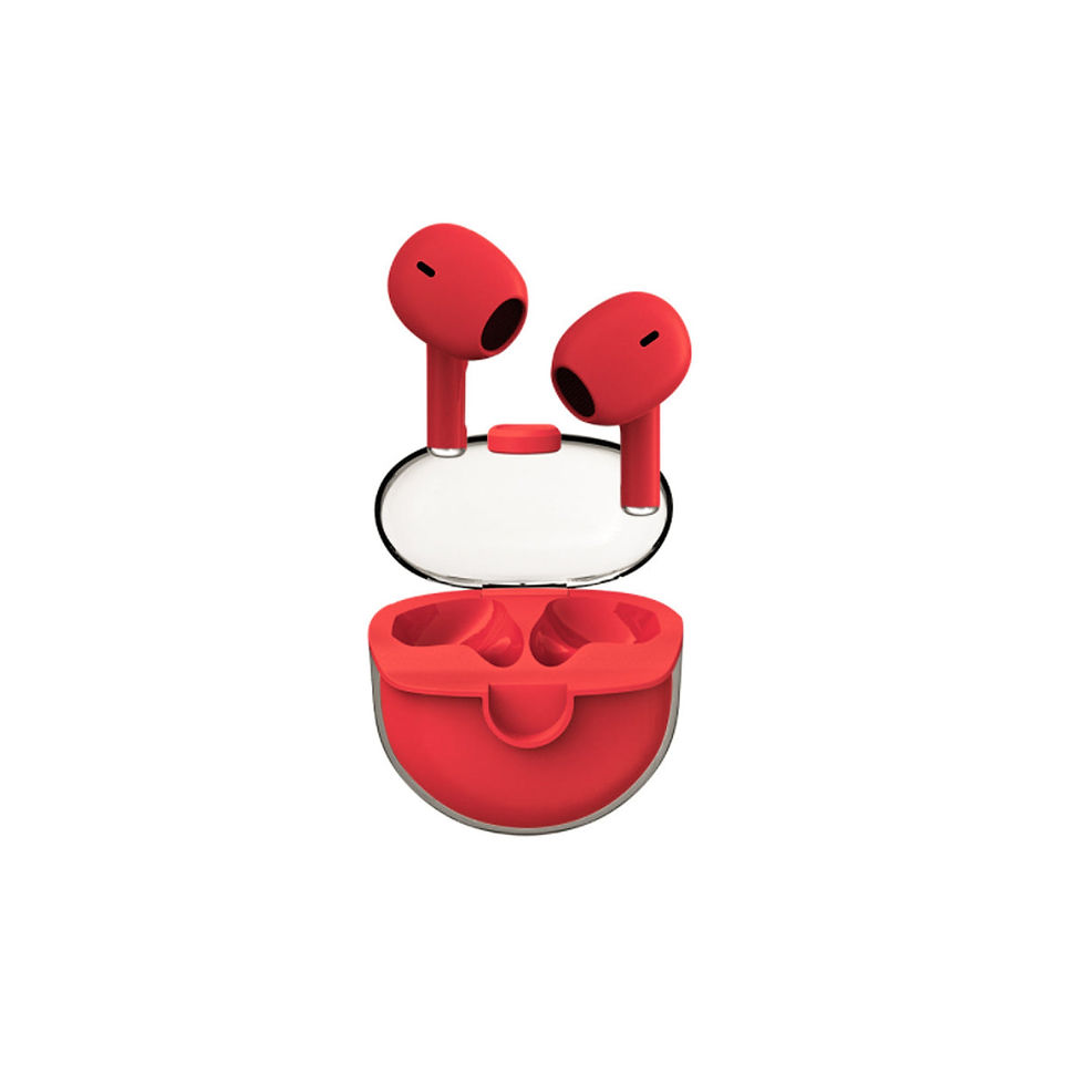 Thumbnail: Clear Top Bluetooth Earbuds with Charging Case