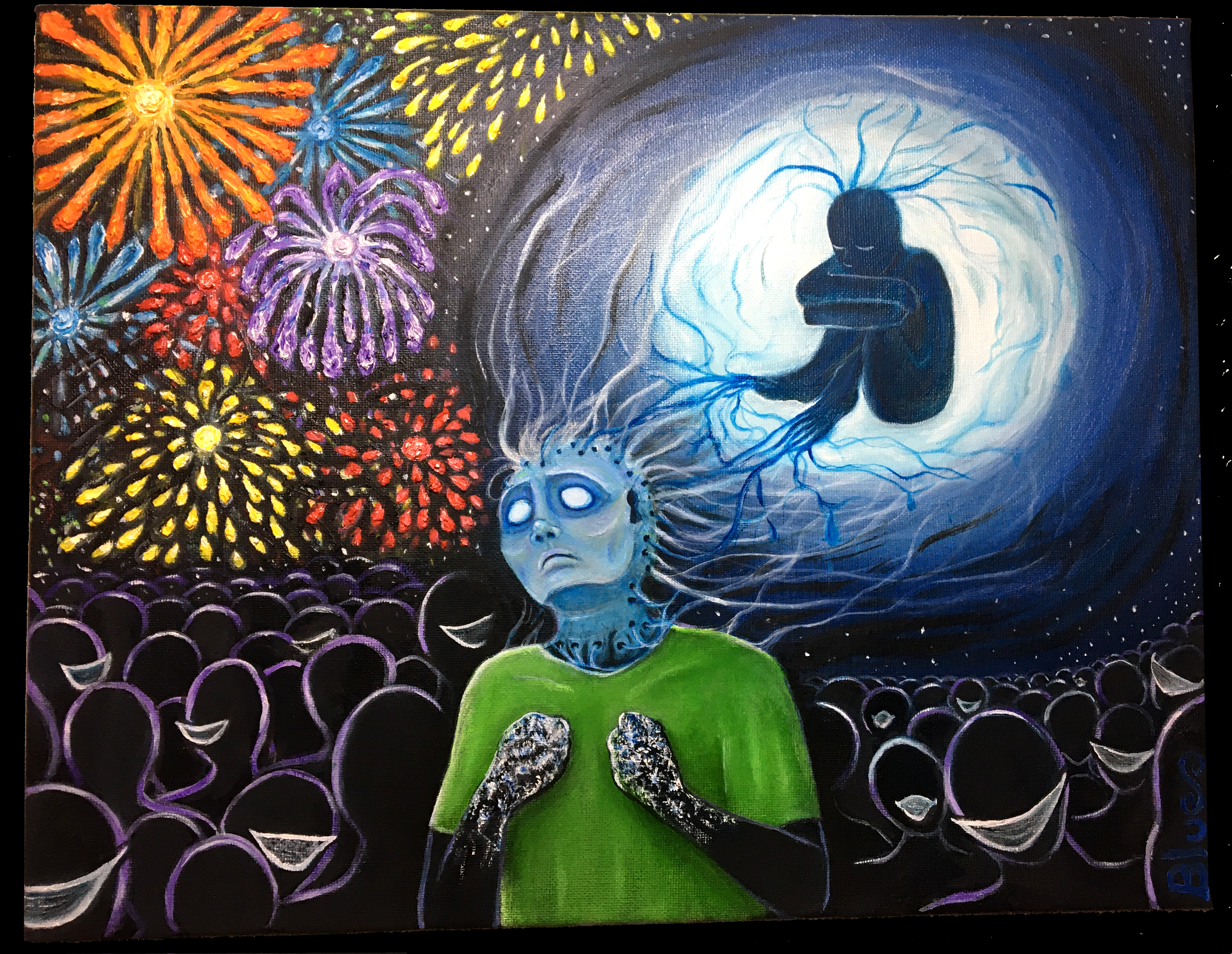 Disassociation, water soluble oil on can