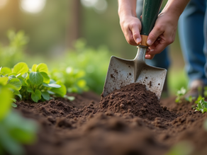 digging in the garden