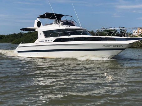 A maioria dos meus clientes não usam o barco para bagunça