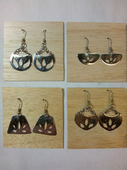 Aros de alpaca calados