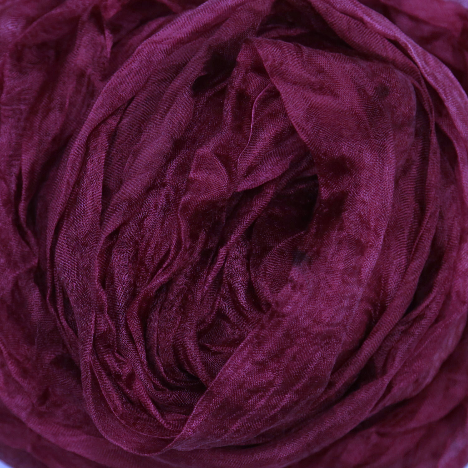 Wine, hand-dyed Margilan silk, WIDE, sparse gauze -- 1 yard