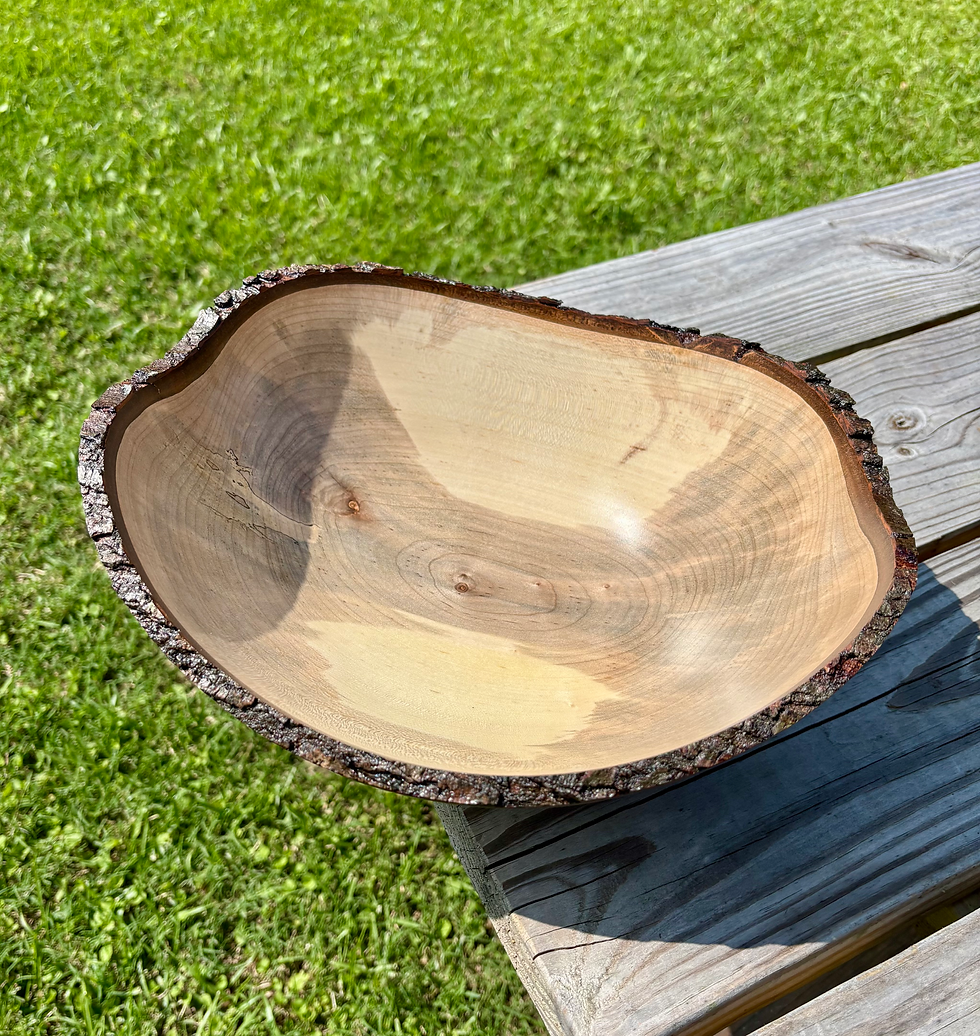 Thumbnail: 12.5 x 5 Live Edge Maple Bowl