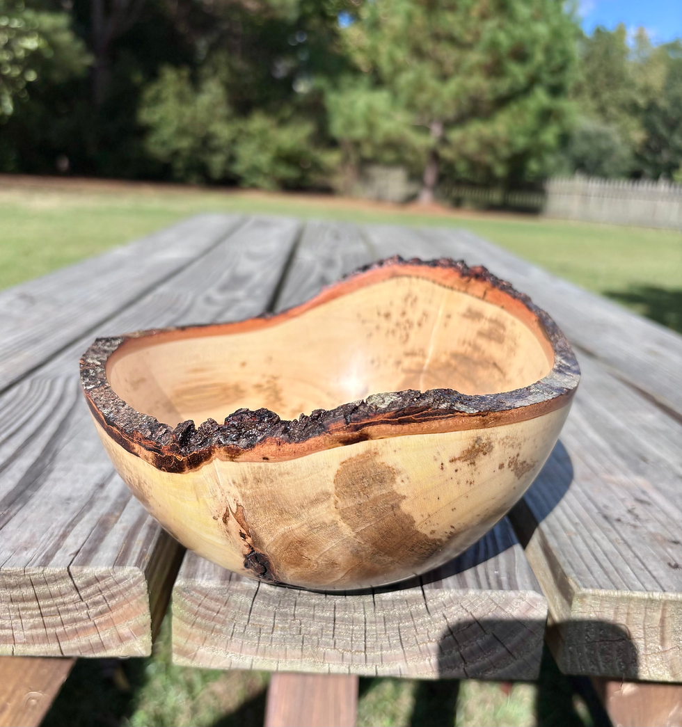 Thumbnail: 7 x 4 Live Edge Maple Bowl