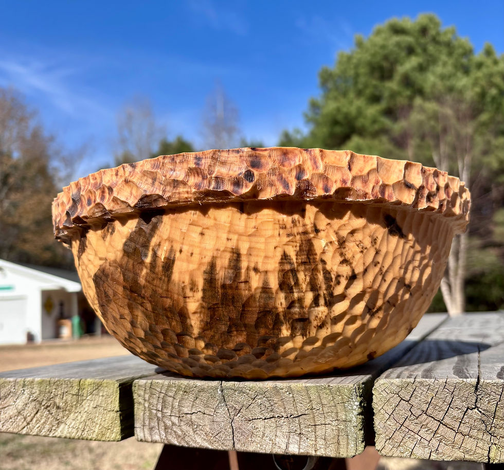 Thumbnail: 11 x 4 Textured Maple Bowl