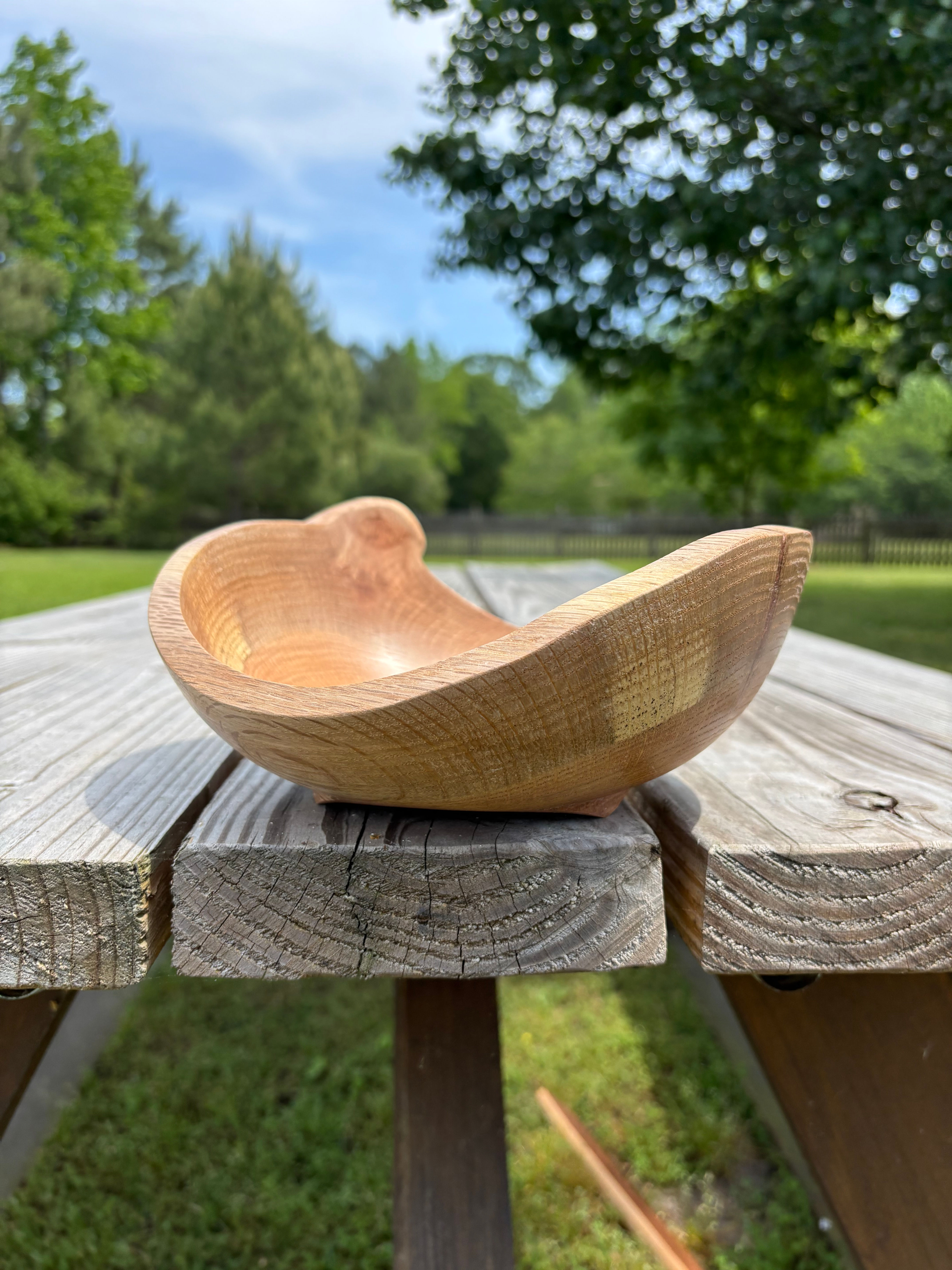 8 x 3 Oak Bowl