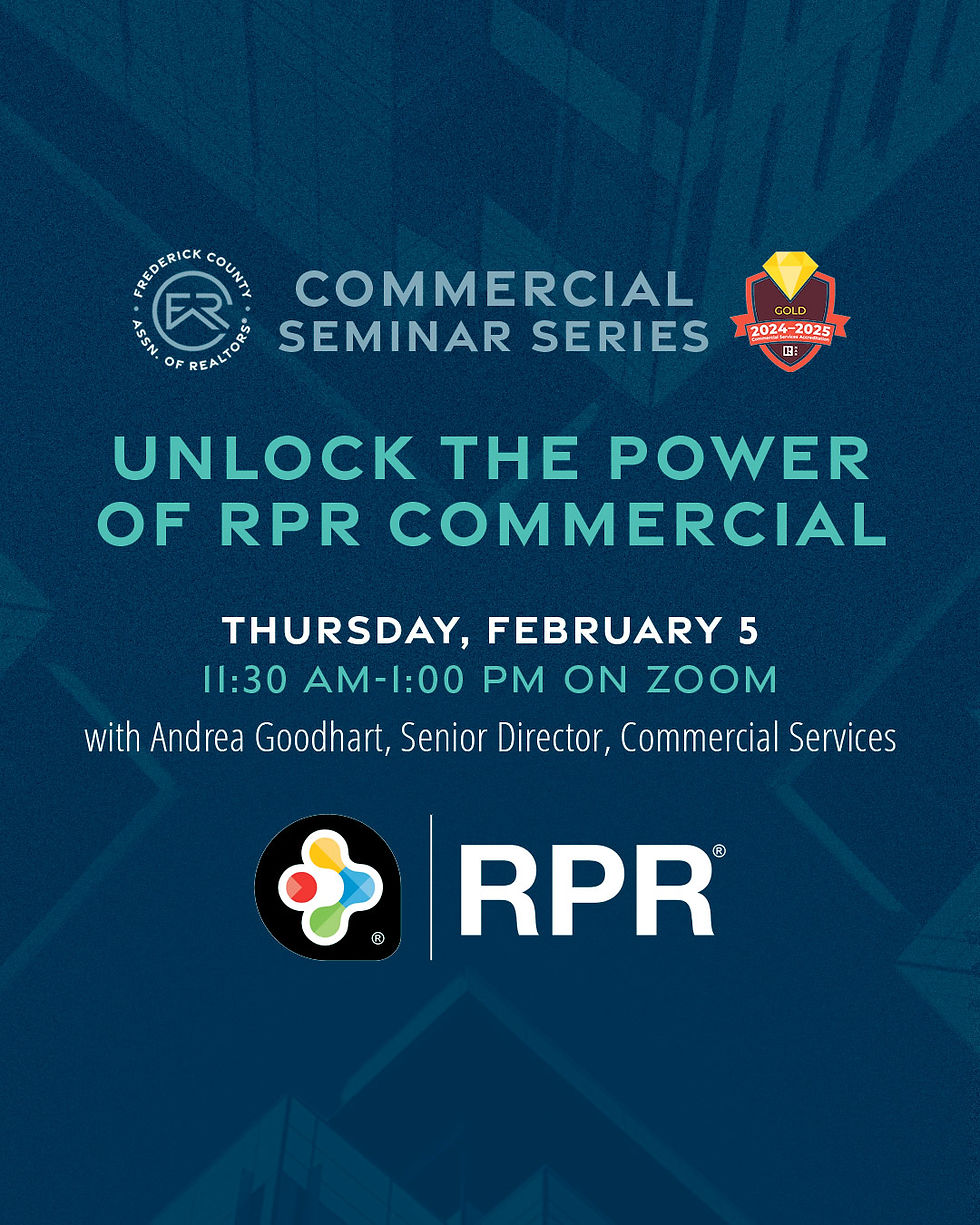 Commercial Seminar Series: Unlock the Power of RPR Commercial
