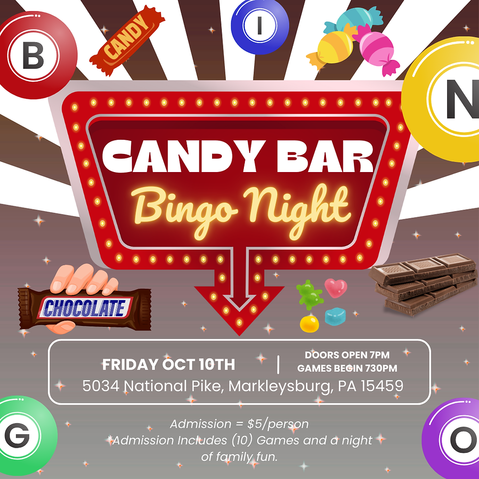 Candy Bar Bingo - Table Package