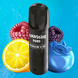 Al Massiva Pod - Blaulicht X 4B (Beerenmix, Zitrone, Blaubeere, Ice) - 17mg - 2er Set