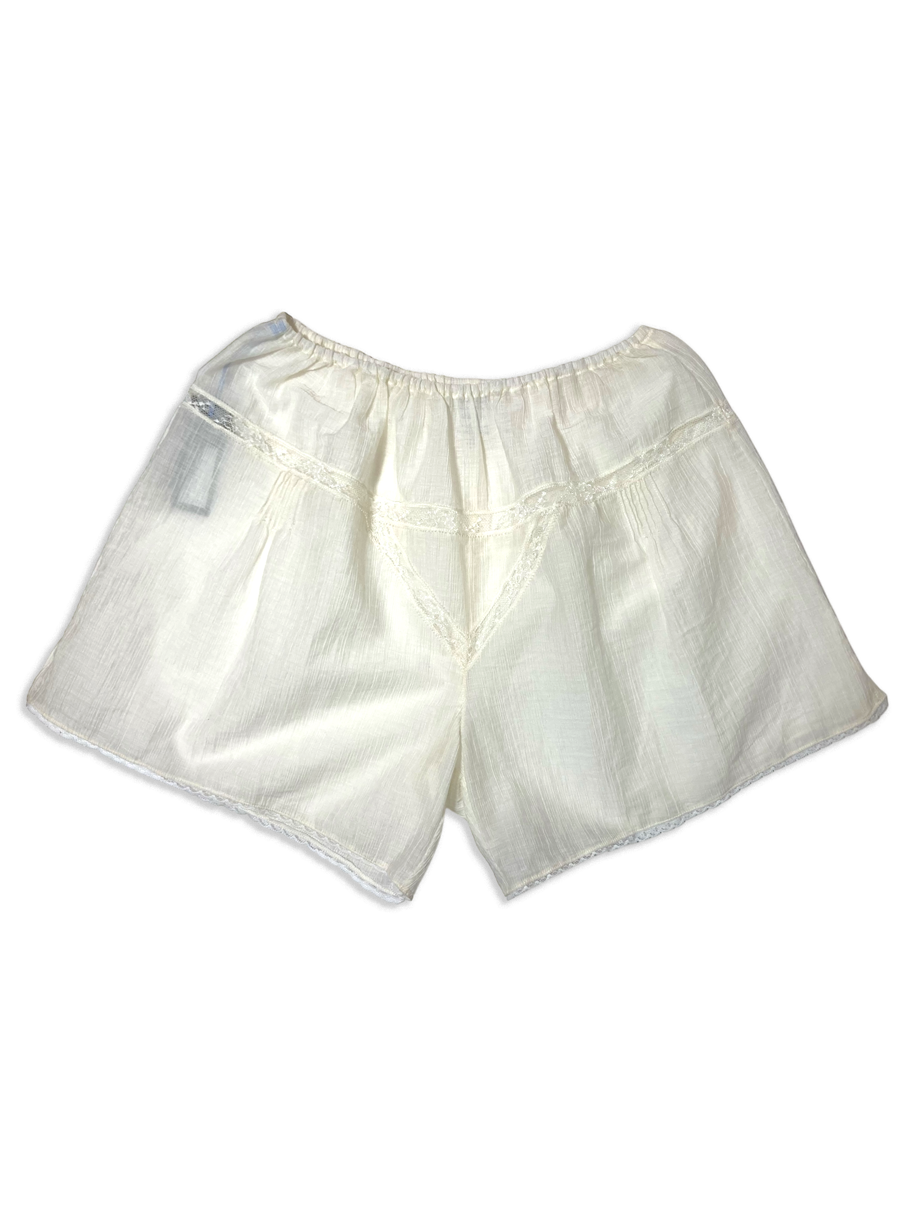 LOUISON Short dentelles et crépon français