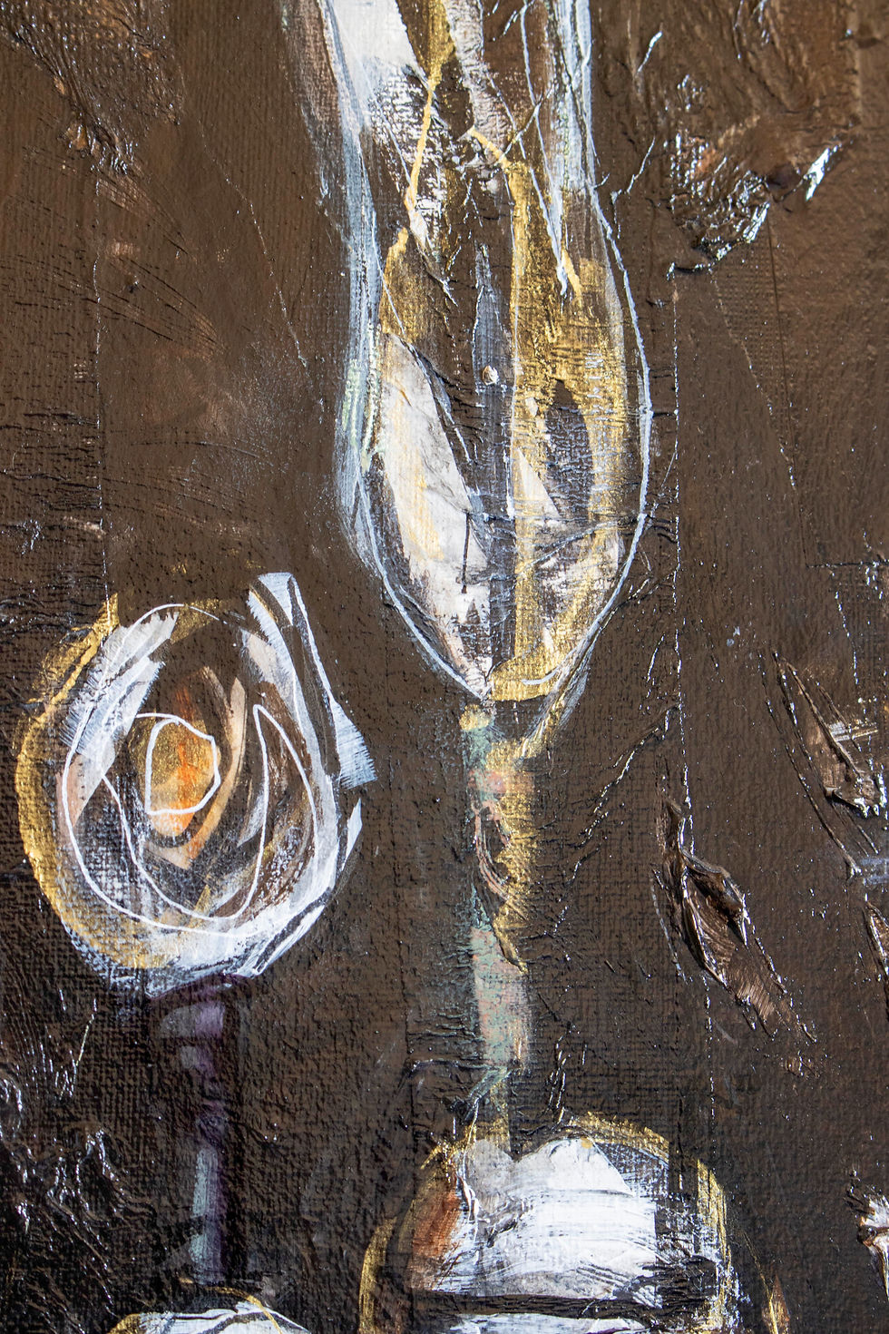 Thumbnail: Do All Flowers Have to Be Colorful 18IN x 24IN Floral Mixed Media Painting Art