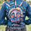 Thumbnail: LADY LIBERTY Pop Art Painted LARGE Denim Ladies Jean Jacket American Wearable