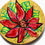 Thumbnail: Renée Darling Art Original Poinsettia Red Mini 3IN Magnet Small Fun Gifts
