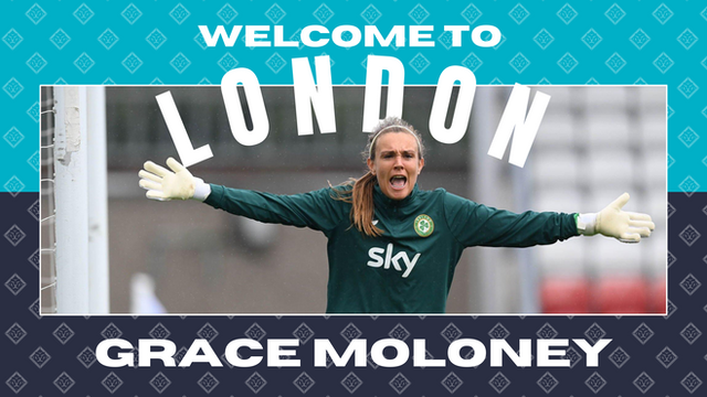Republic of Ireland goalkeeper Grace Moloney puts pen to paper with London City Lionesses