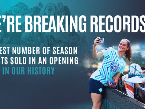RECORD-BREAKING OPENING WEEK TO SEASON TICKET CAMPAIGN 