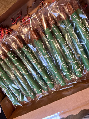 Chocolate Covered Pretzels, Bakery, Sweets, Four Sprinkles, East Greenwich