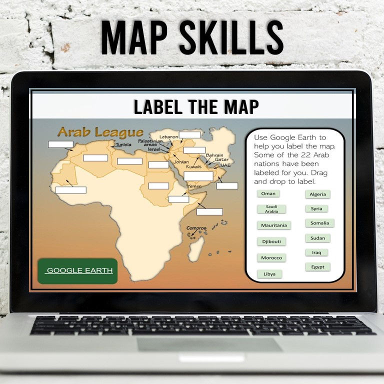 Arab Nations Map Skills