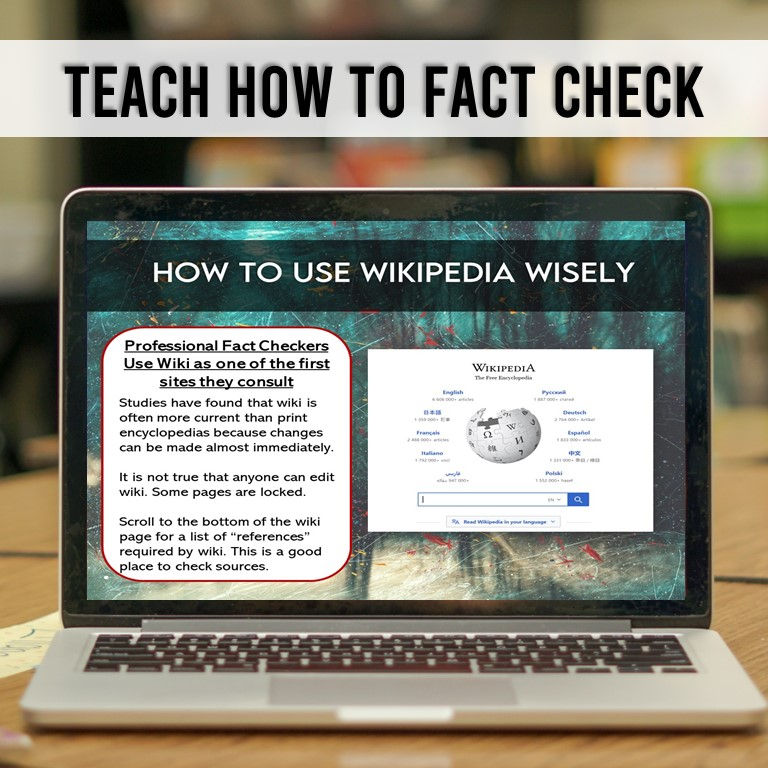 Thumbnail: How to fact check lesson plan displayed on computer