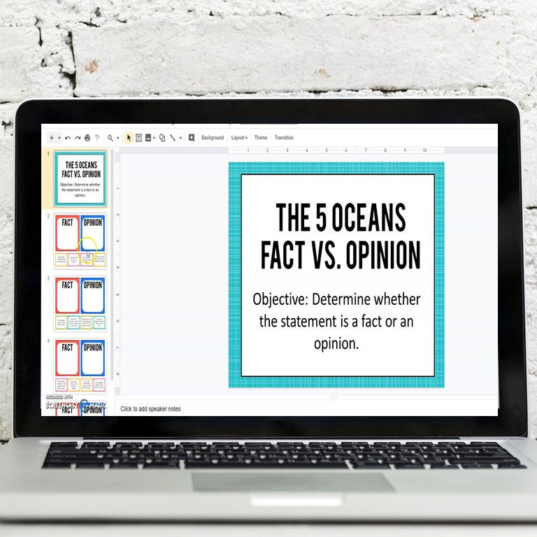 The Five Oceans of the World Lesson Activities