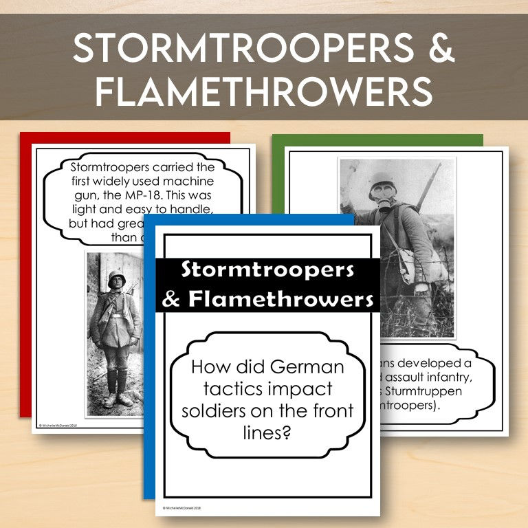 Thumbnail: Storm troopers and flamethrowers primary source images for student analysis