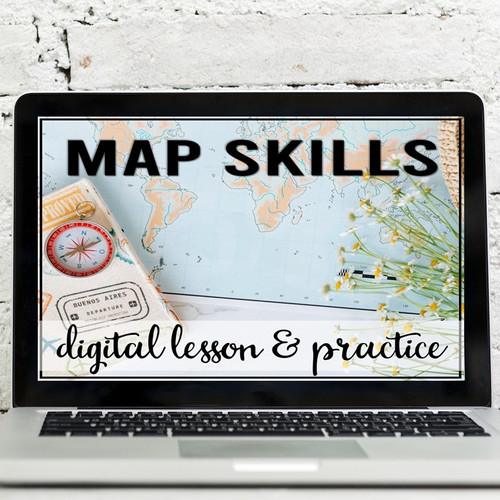 Map Skills Digital Lesson & Practice Activities | Michelle McDonald
